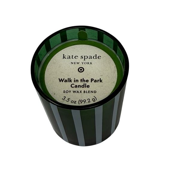Kate Spade New York x Target Green White Striped Scented Candle Walk In The Park - Picture 5 of 8